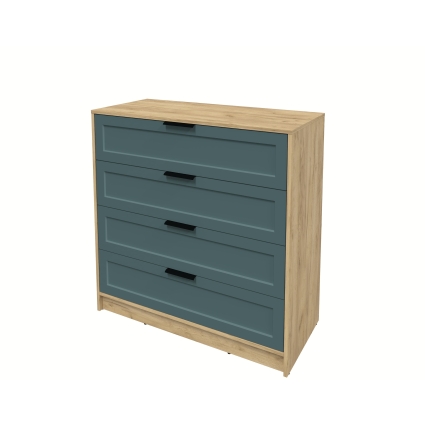 Kомод Тренд КТ-К100 (Дуб золотой ЛДСП/ Верде ЛМДФ) Ш1000 В1020 Г451 Kомод Тренд КТ-К100 (Дуб золотой ЛДСП/ Верде ЛМДФ) Ш1000 В1020 Г451